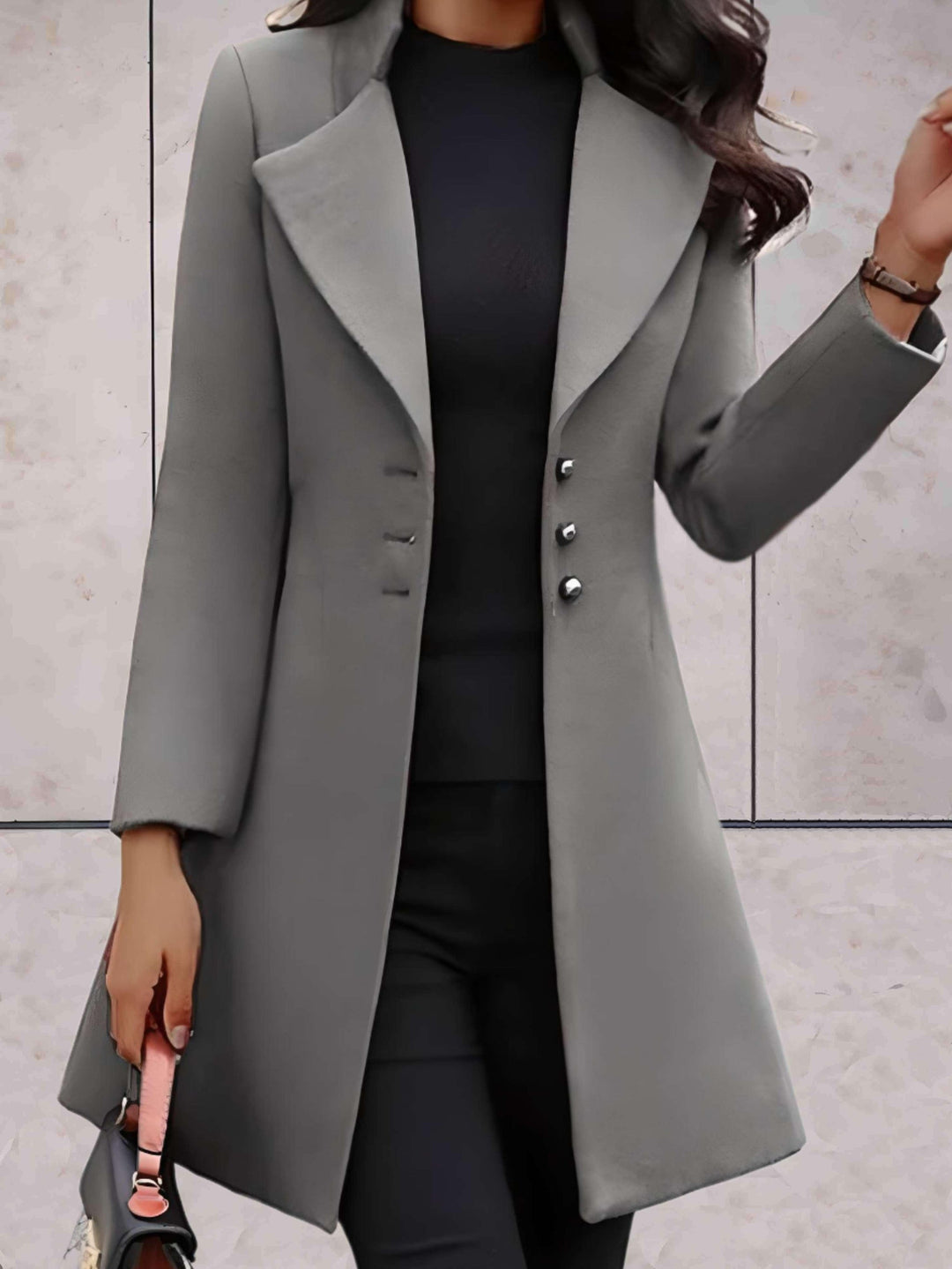 Drune | Trenchcoat mit Knopfverschluss für Damen