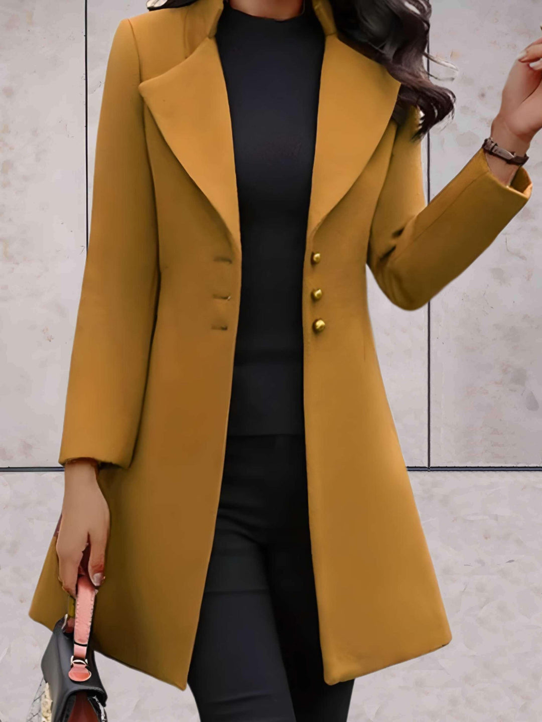Drune | Trenchcoat mit Knopfverschluss für Damen