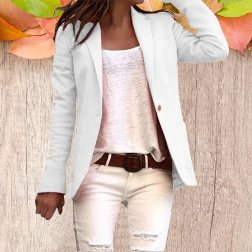 Drune | Revers Knopf schlanke lange Ärmel Damen Blazer
