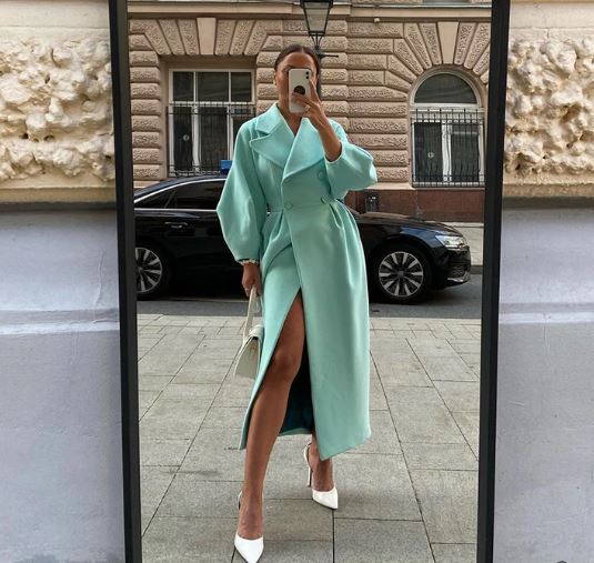 Drune | Lange Jacke Klassischer Schnitt Zeitloser Stil