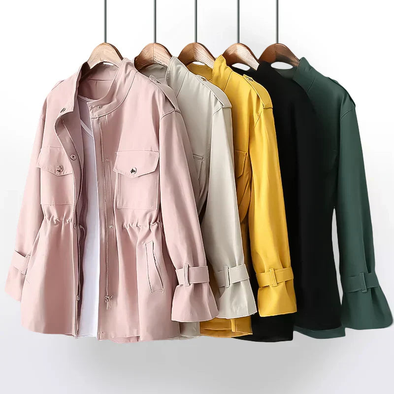Drune | Figurbetonter langer Trenchcoat für Frauen