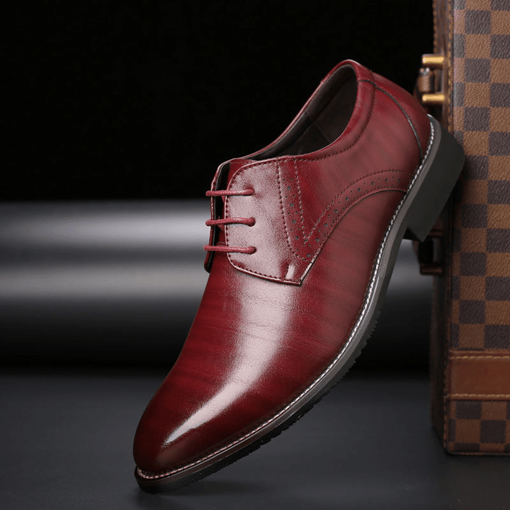 Drune | Stilvolle Herren Schuhe Schnürschuhe Mit Brogue Details
