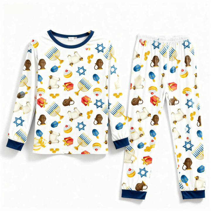 Drune | Familie Langarm Hanukkah Pyjama Set