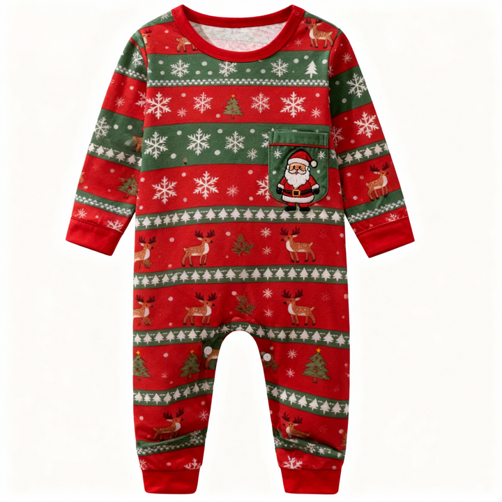 Drune | Urlaub Familie Button-down Weihnachten Pyjama Set