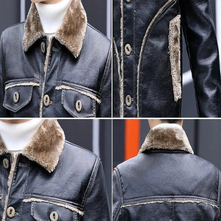 Drune | Johny Leder Motorradjacke für Männer