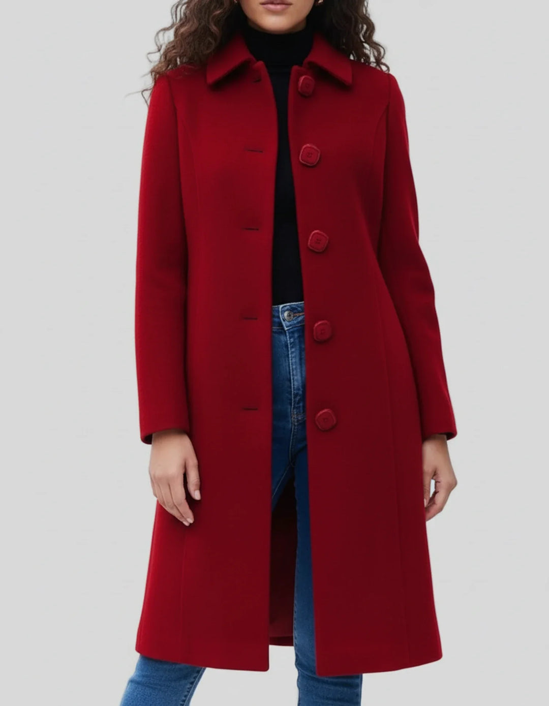 Drune | Damen Einfacher Winter-Trenchcoat
