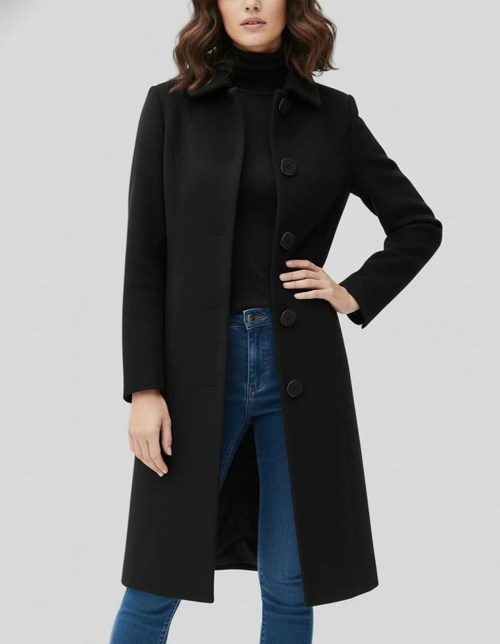 Drune | Damen Einfacher Winter-Trenchcoat