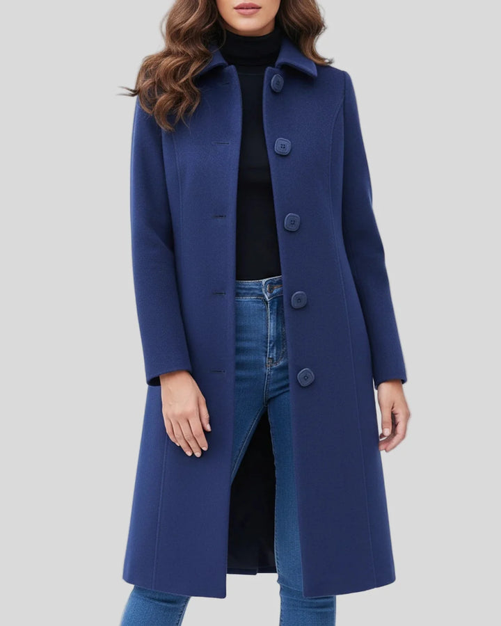 Drune | Damen Einfacher Winter-Trenchcoat