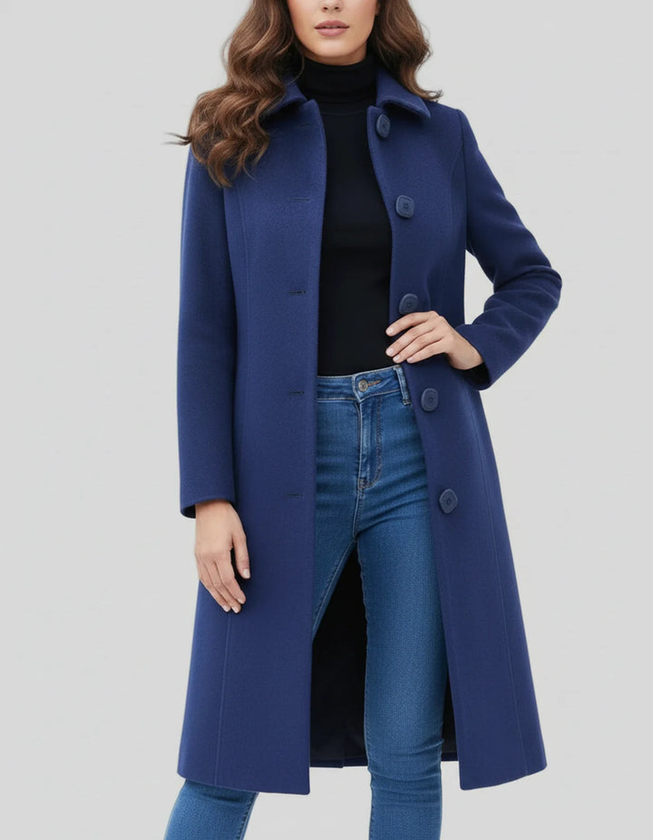 Drune | Damen Einfacher Winter-Trenchcoat