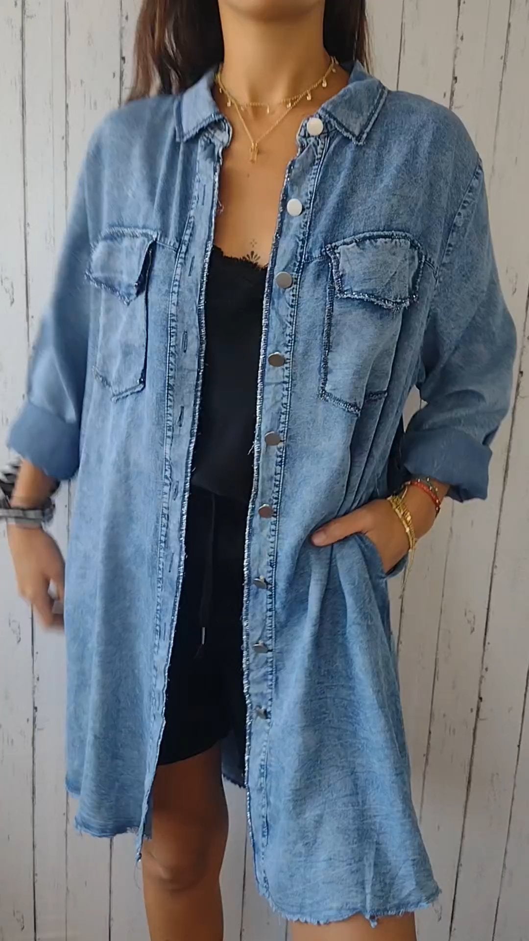 Drune | Bequeme Denimjacke