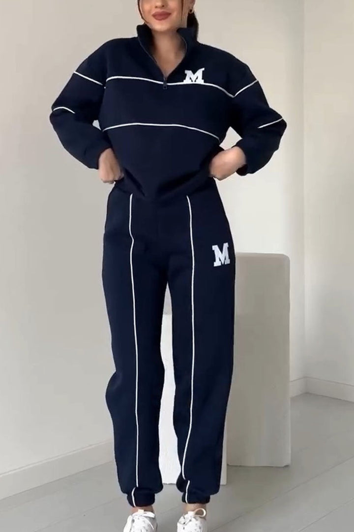 Drune | Zweiteiler Set - Pullover & Hose - Weich & Bequem - Baumwollmischung für Herbst & Winter