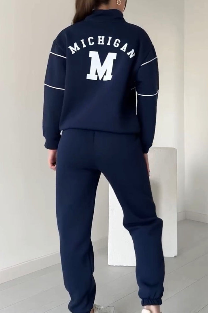 Drune | Zweiteiler Set - Pullover & Hose - Weich & Bequem - Baumwollmischung für Herbst & Winter