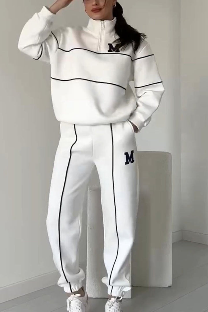 Drune | Zweiteiler Set - Pullover & Hose - Weich & Bequem - Baumwollmischung für Herbst & Winter