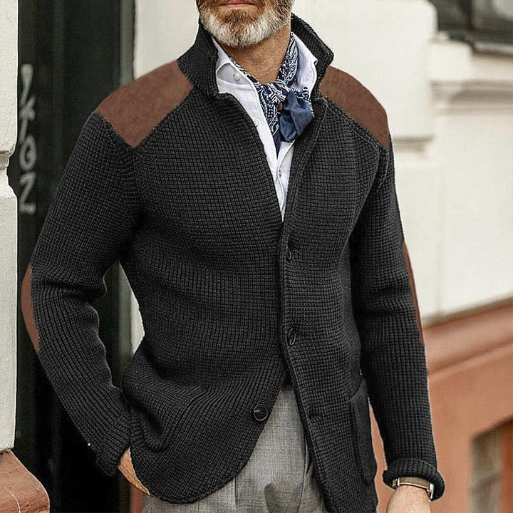 Drune | Strickjacke Wollmischung Robust und Klassisch
