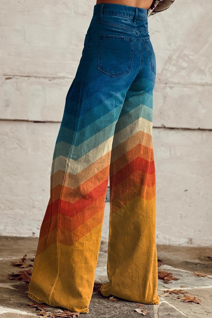 Drune | Trendige Retro-Stil Schlaghose für Frauen