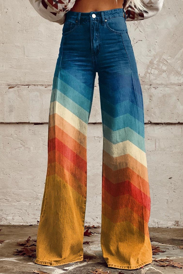 Drune | Trendige Retro-Stil Schlaghose für Frauen