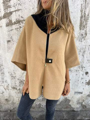 Drune | Stehkragenjacke mit halbem Reißverschluss