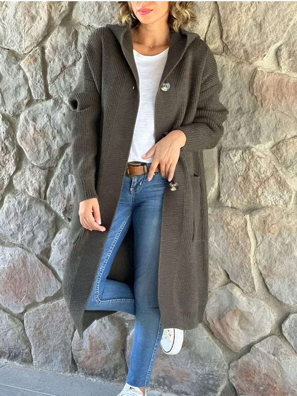 Drune | Strick Hoodie Jacke für Frauen Herbst Edition