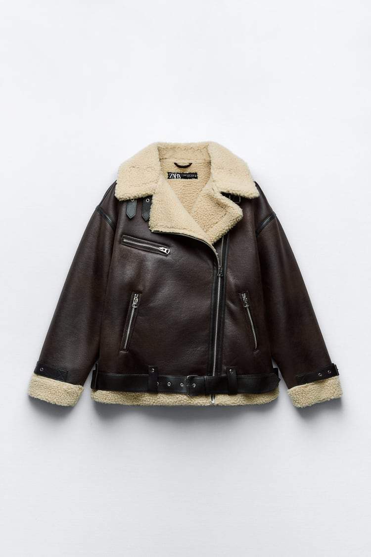 Drune | Jacke mit Revers aus Kunstleder