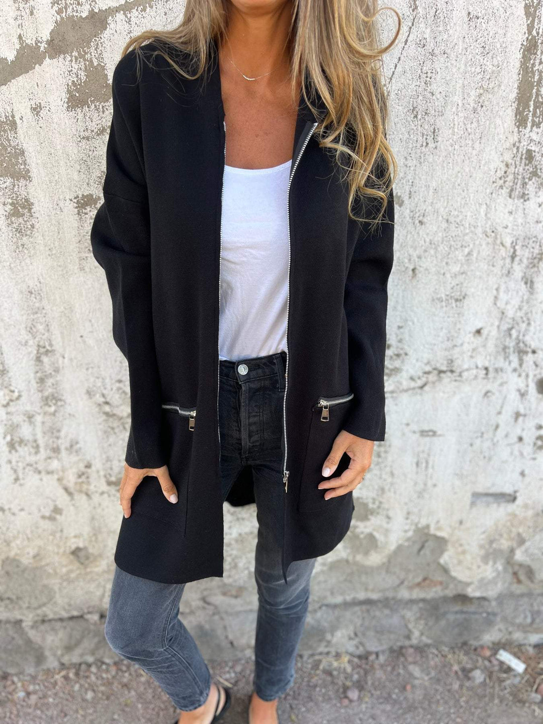 Drune | Stilvolle Langarm-Strickjacke