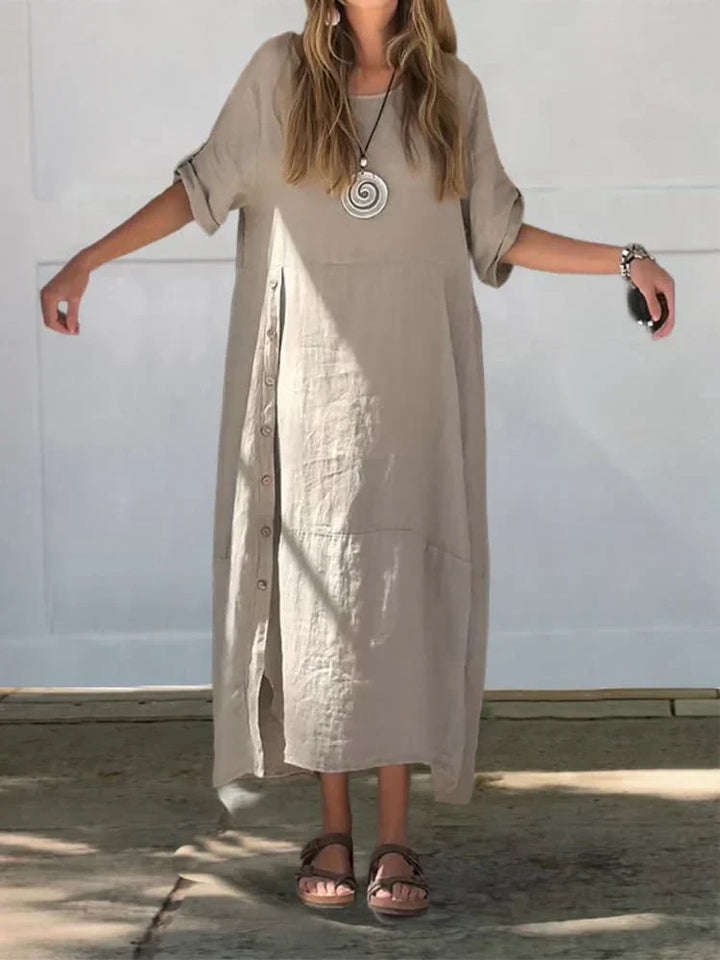 Drune | Leinen Baumwolle Kleid