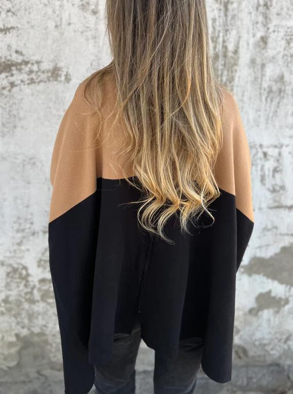 Drune | Farbenblock Cardigan Stilvoll und Bequem Modernes Design