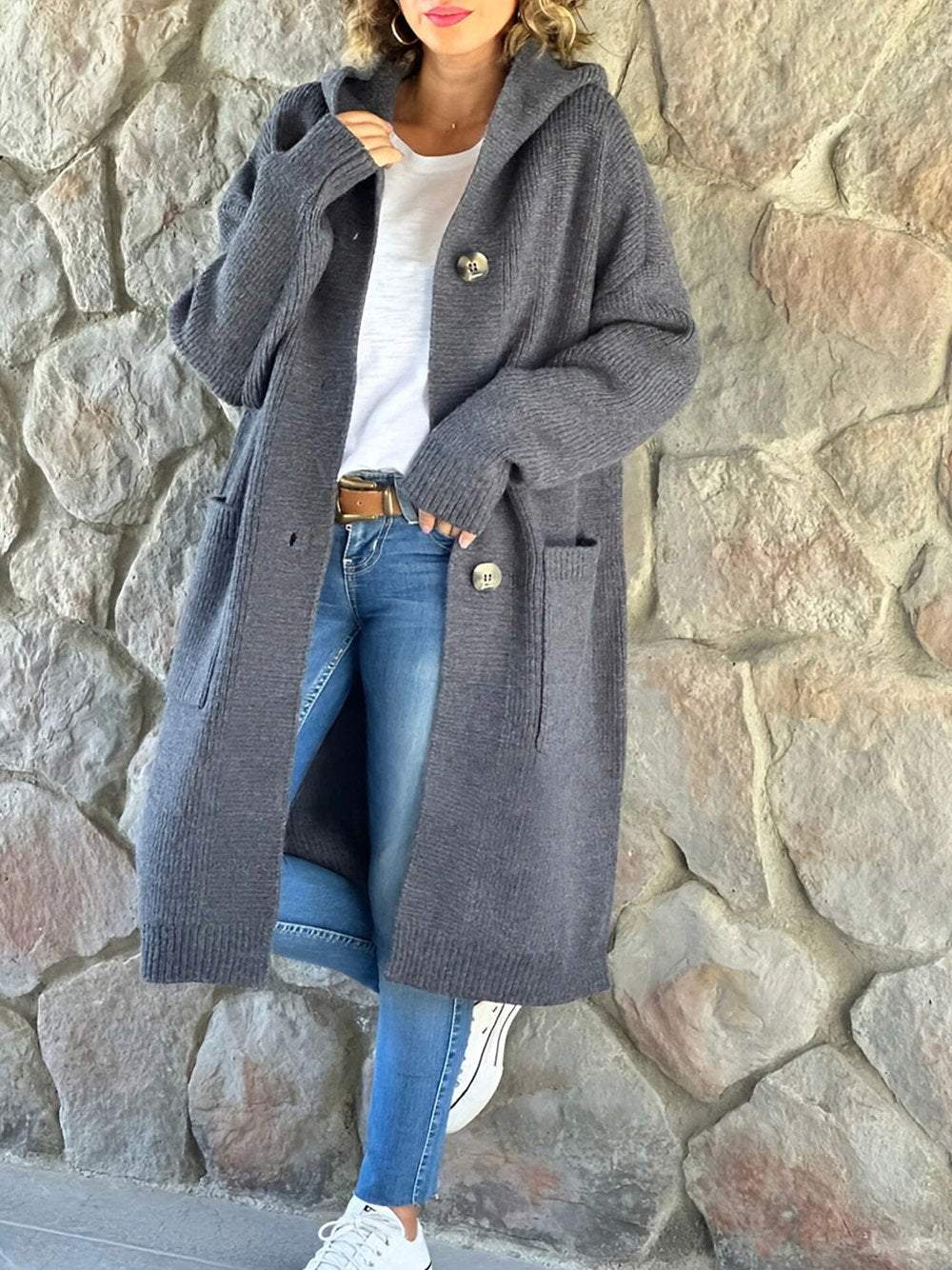 Drune | Strick Hoodie Jacke für Frauen Herbst Edition
