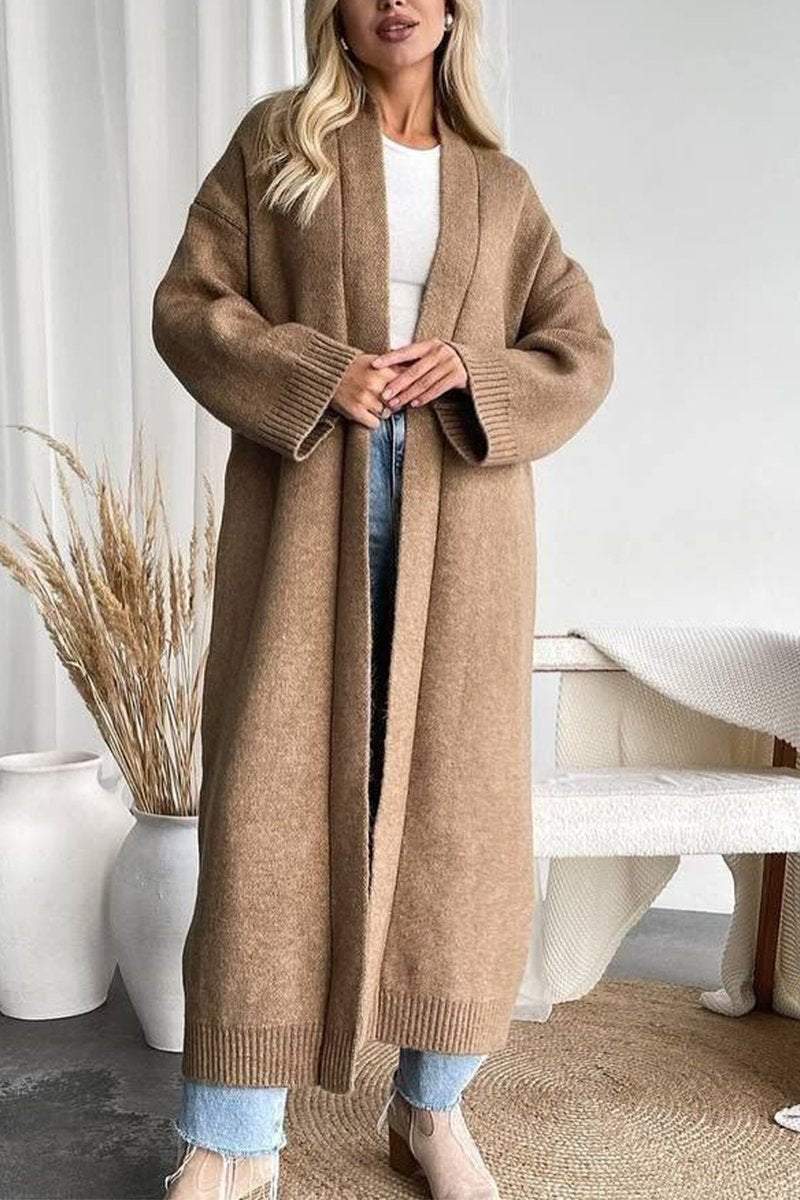 Drune | Lange Strickcardigan Weich und Warm Zeitloses Design