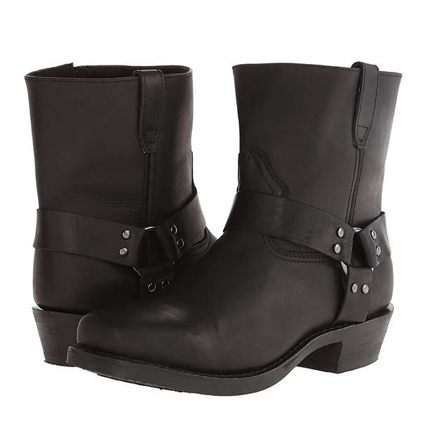 Drune | Western Cowboy Stiefel Mit Seitlichem Reißverschluss Für Männer