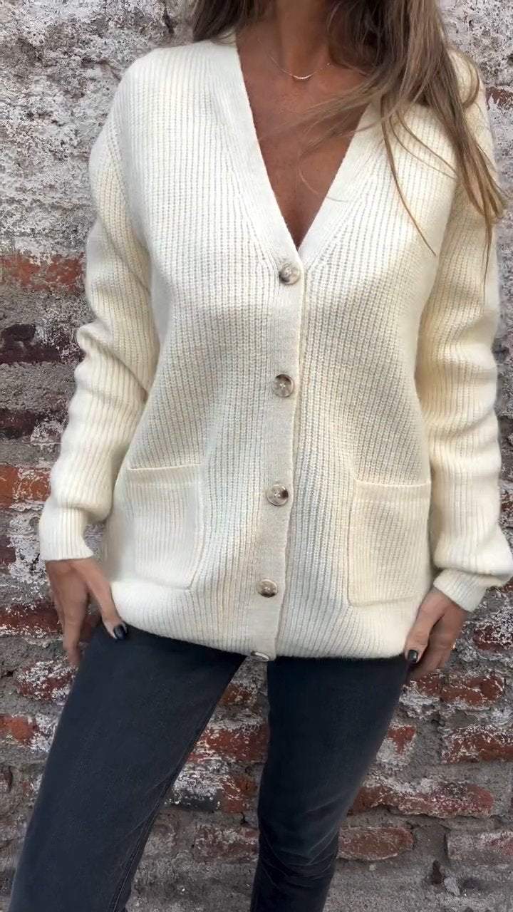 Drune | Strickjacke mit Knöpfen Weicher Komfort Zeitloses Design