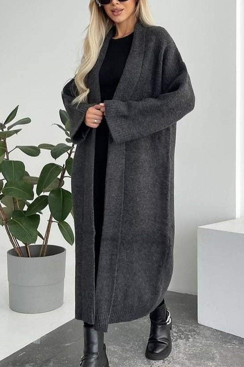 Drune | Lange Strickcardigan Weich und Warm Zeitloses Design