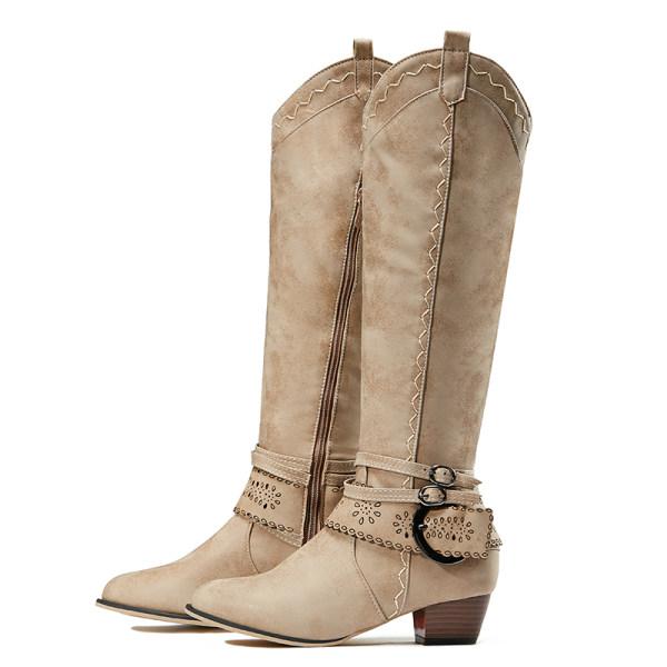 Drune | Vintage Hohe Winterreiterstiefel