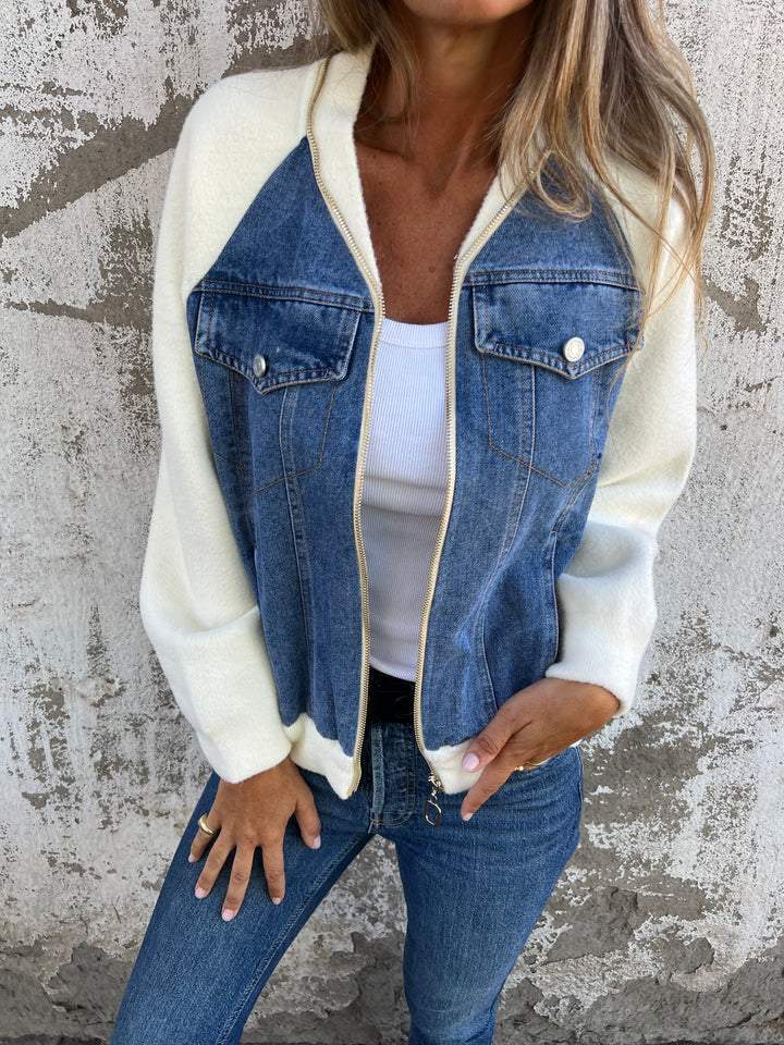Drune | Moderne Jacke mit Denim