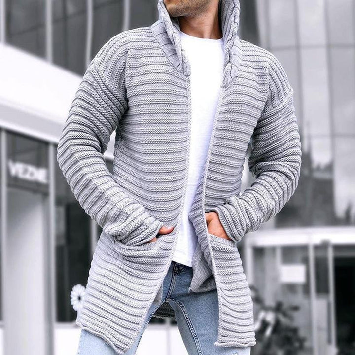 Drune | Strickjacke mit Stehkragen