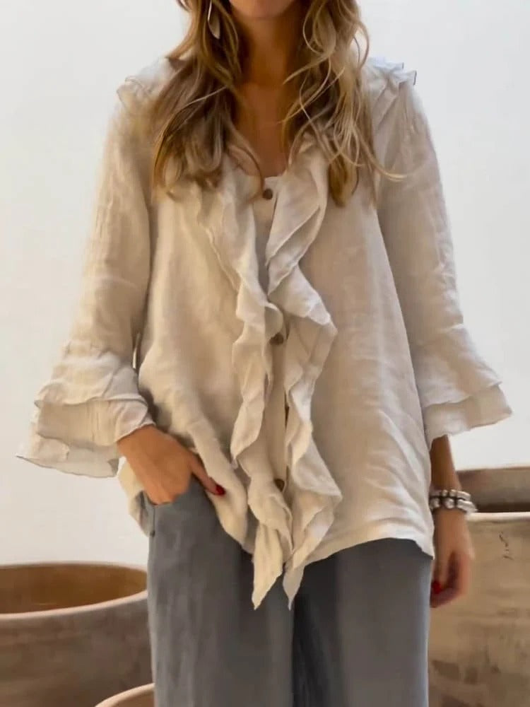 Drune | Women'S Ruffles Freizeithemd