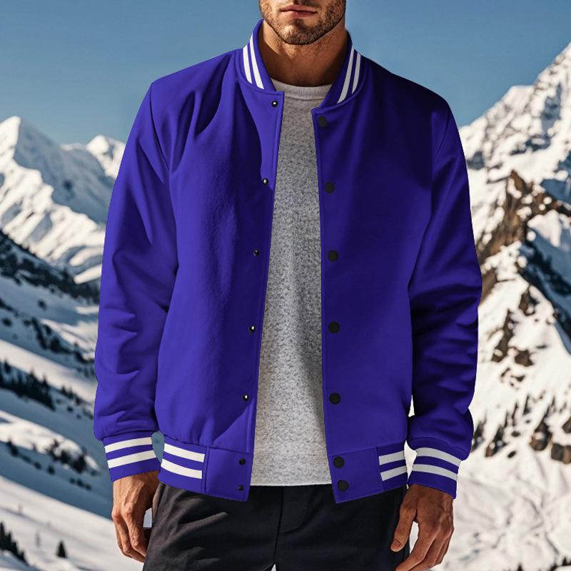 Drune | Lässige Baseballjacke Mit Stehkragen Für Männer