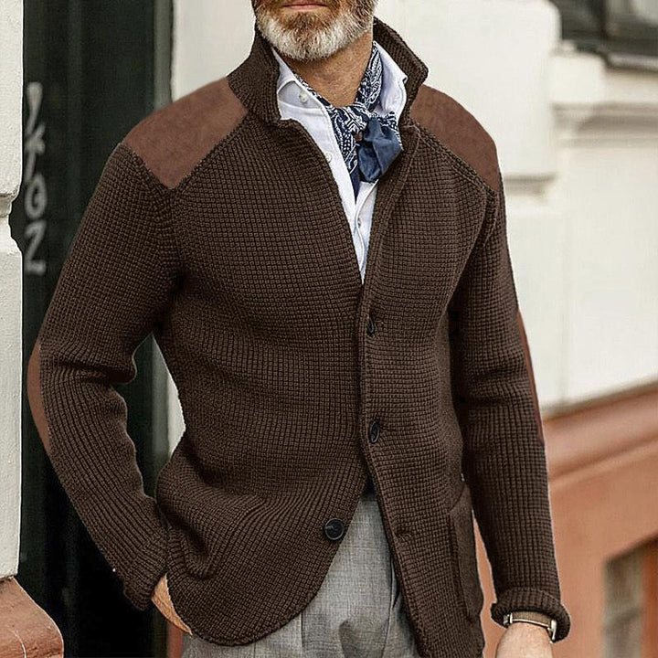 Drune | Strickjacke Wollmischung Robust und Klassisch