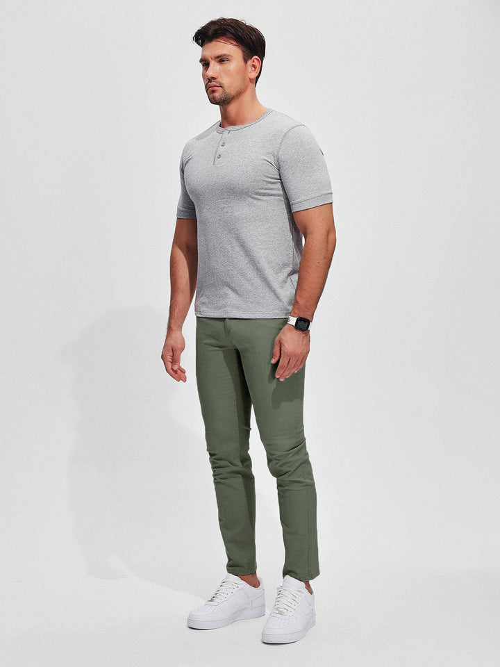 Drune | Hochwertige, Dehnbare Herren Chino Hose Aus Pflegeleichtem Baumwoll Mischgewebe