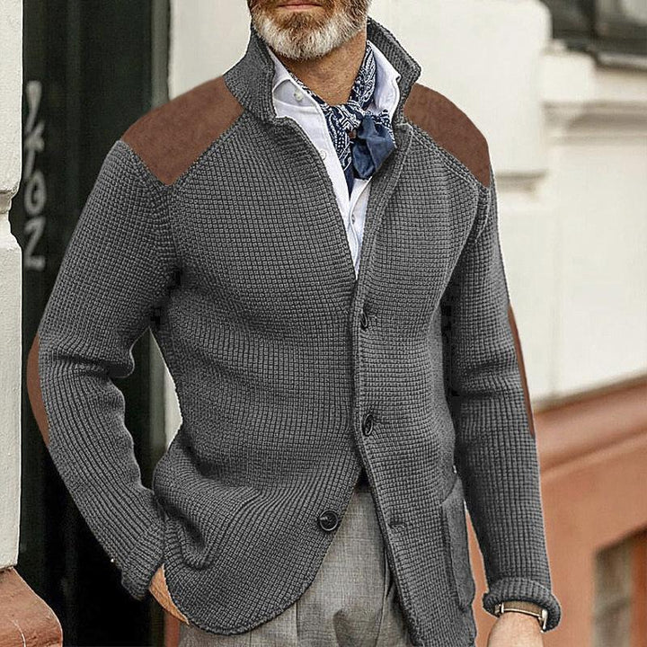 Drune | Strickjacke Wollmischung Robust und Klassisch