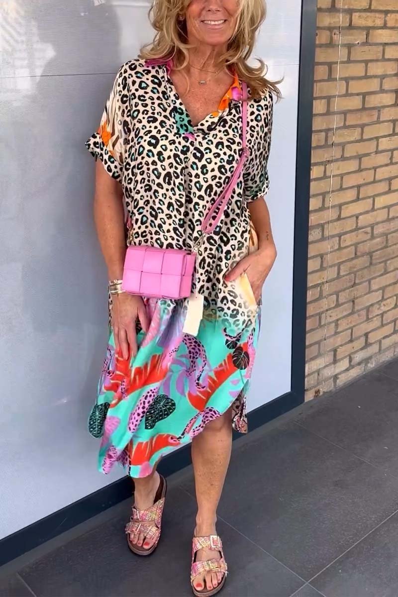 Drune | Leopard Print Kleid Für Damen