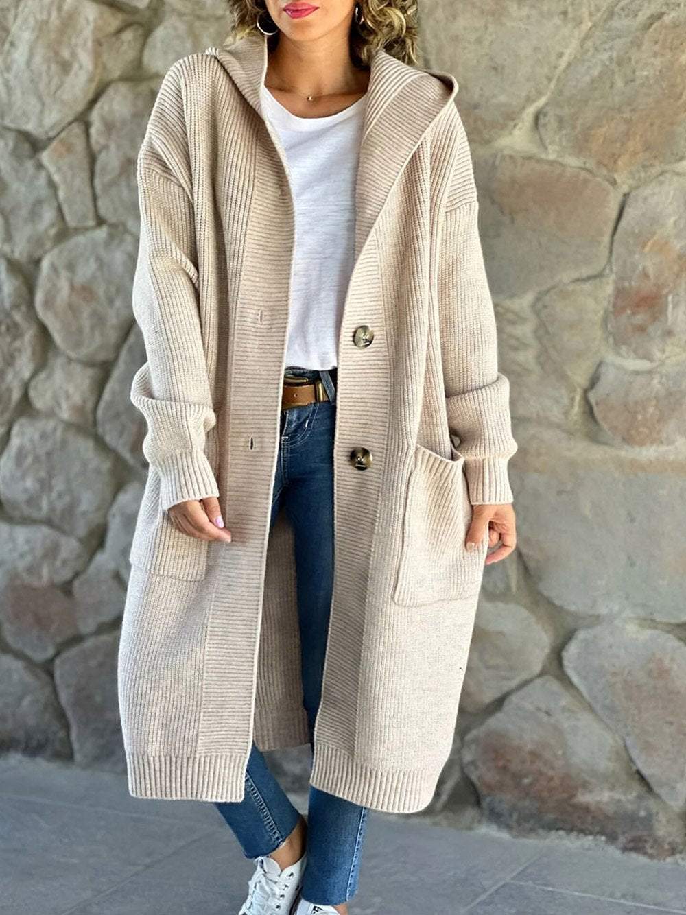 Drune | Strick Hoodie Jacke für Frauen Herbst Edition
