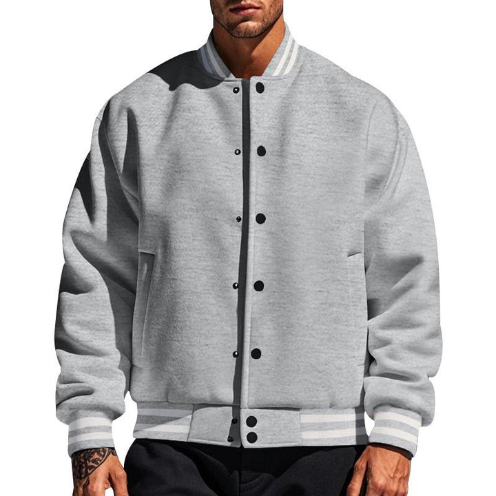 Drune | Lässige Baseballjacke Mit Stehkragen Für Männer