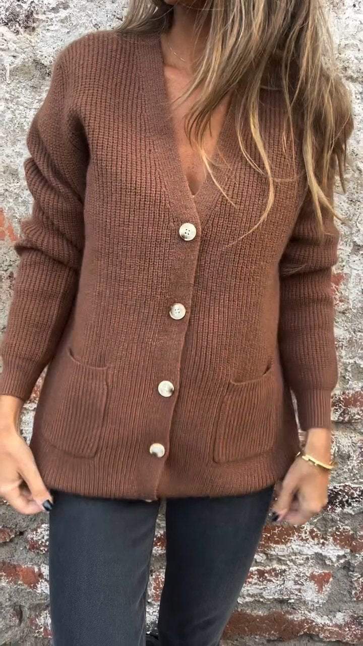 Drune | Strickjacke mit Knöpfen Weicher Komfort Zeitloses Design