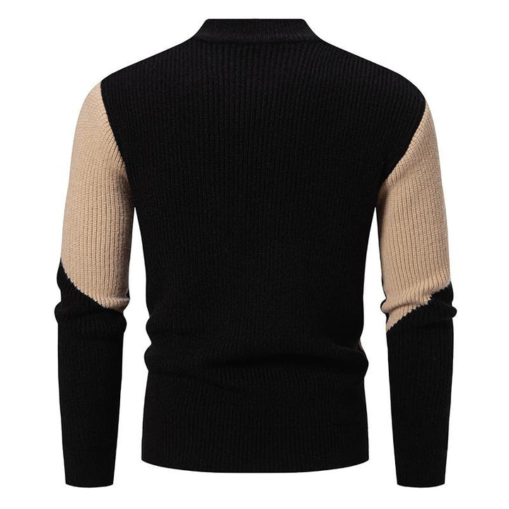 Drune | Strickpullover mit Kontrastmuster Modern und Warm