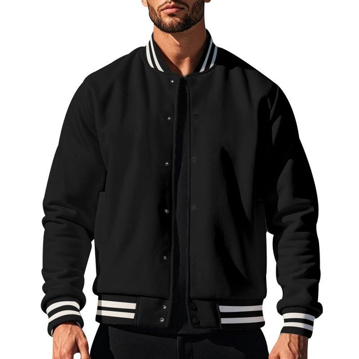 Drune | Lässige Baseballjacke Mit Stehkragen Für Männer
