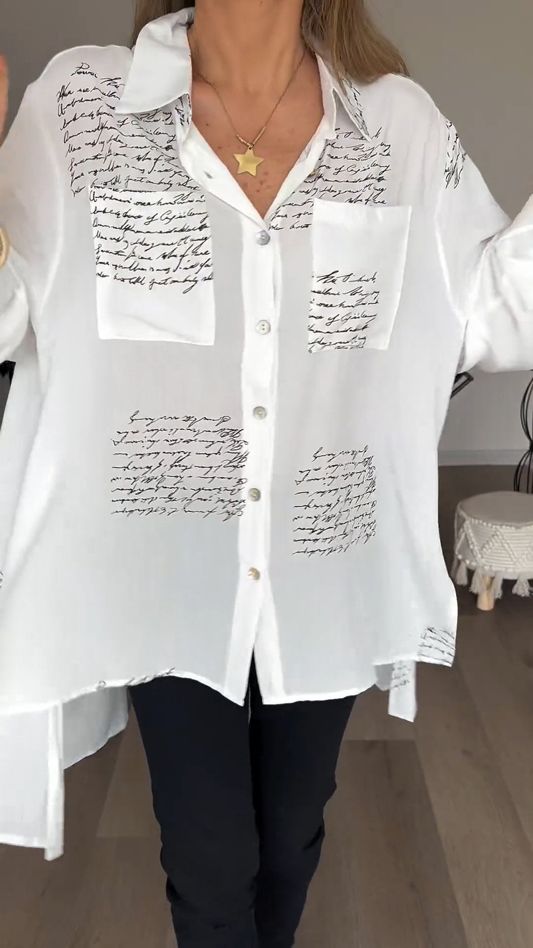 Corinne™ | Bequemes Buchdruckhemd