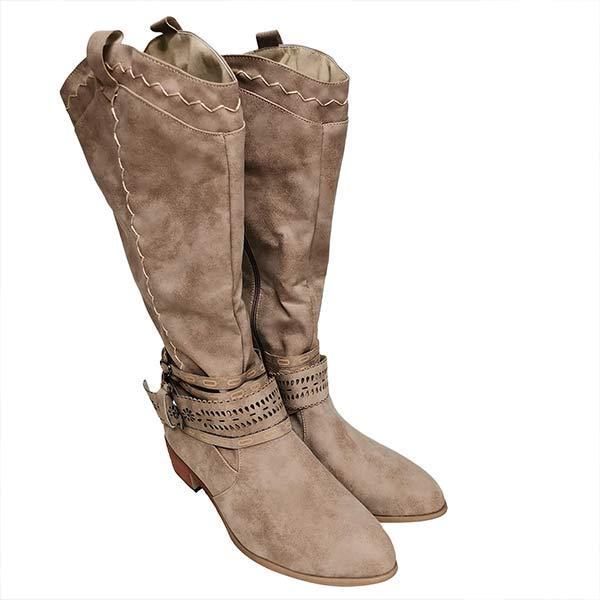 Drune | Vintage Hohe Winterreiterstiefel