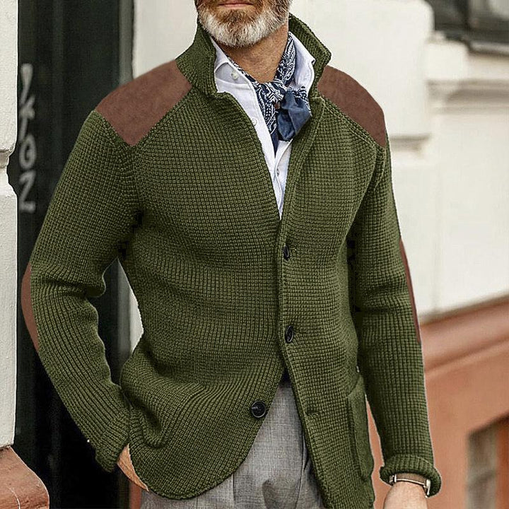 Drune | Strickjacke Wollmischung Robust und Klassisch