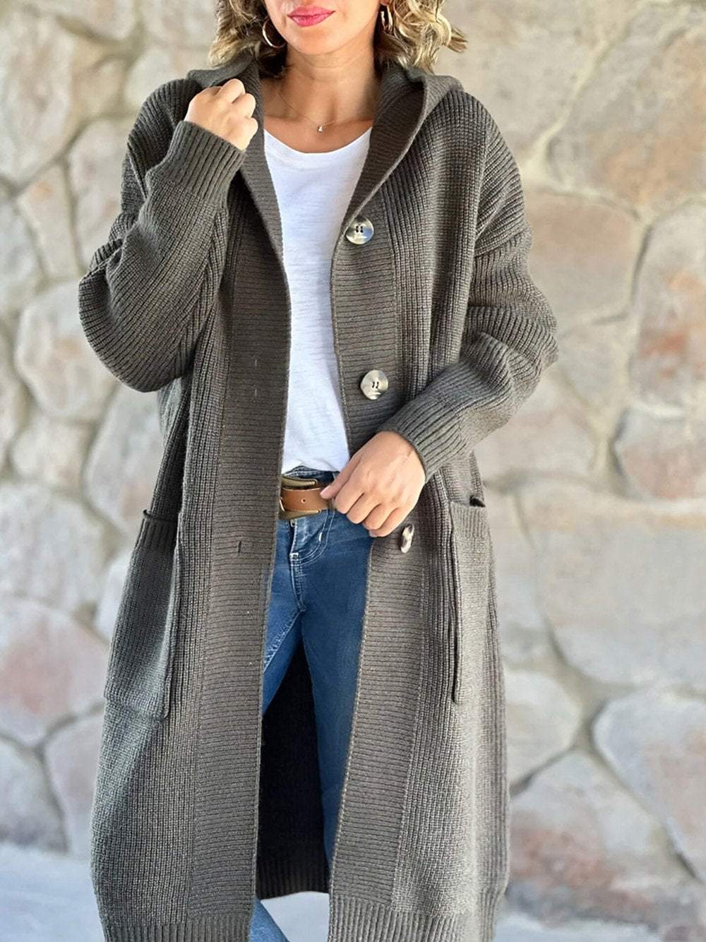Drune | Strick Hoodie Jacke für Frauen Herbst Edition