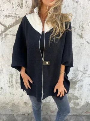 Drune | Stehkragenjacke mit halbem Reißverschluss